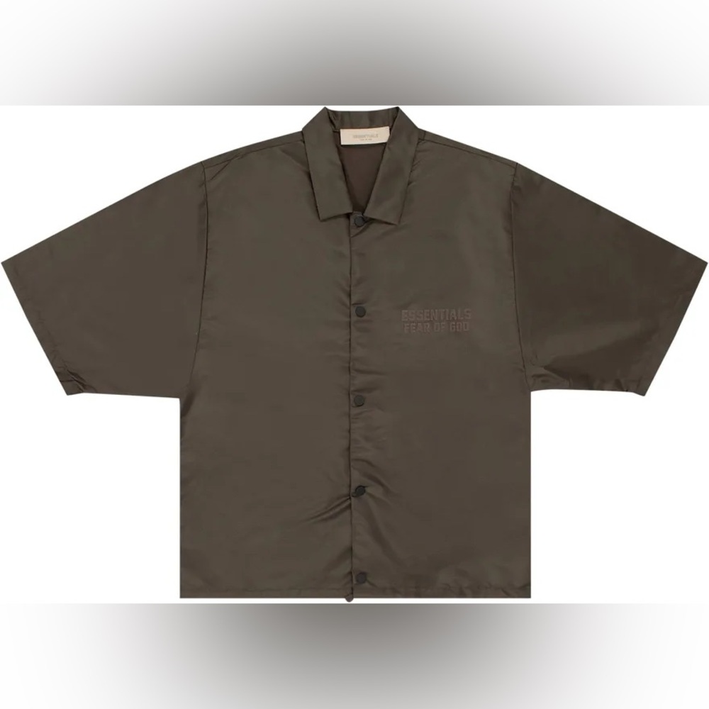 Fear of God Essentials Dark Brown Shirt Jacket